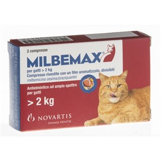 MILBEMAX GATTO + 2 KG 20 CPR ROSSO