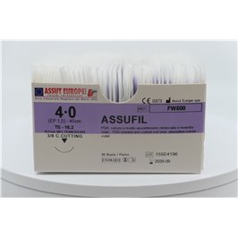ASSUT - ASSUFIL 3/8 C. TRIANGOLARE 16,2MM USP4/0 45CM