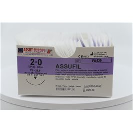 ASSUT - ASSUFIL 3/8 C. TRIANGOLARE 29,9MM USP2/0 70CM