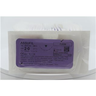 ASSUT - ASSUFIL 3/8 C. TRIANGOLARE 29,9MM USP2/0 70CM