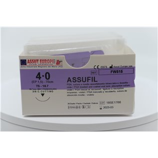 ASSUT - ASSUFIL 3/8C TRIANGOLARE 18,7MM USP4/0 70CM