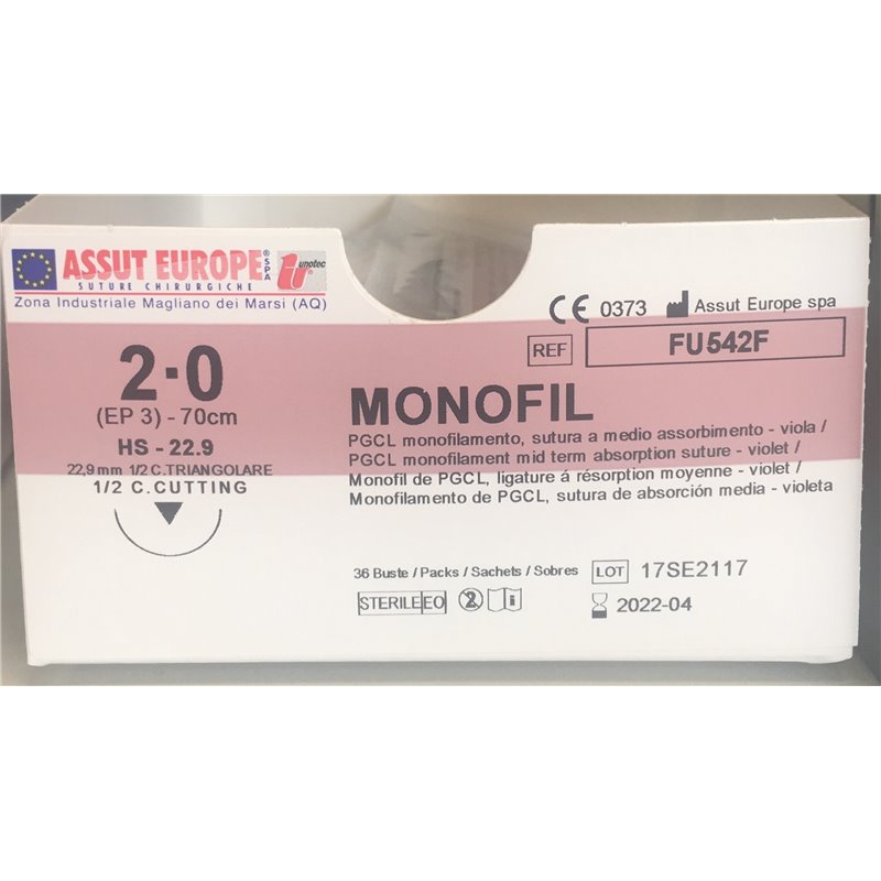 ASSUT - MONOFIL AGO TRI.22,9 D.3(2/0) L.70CM FU542F