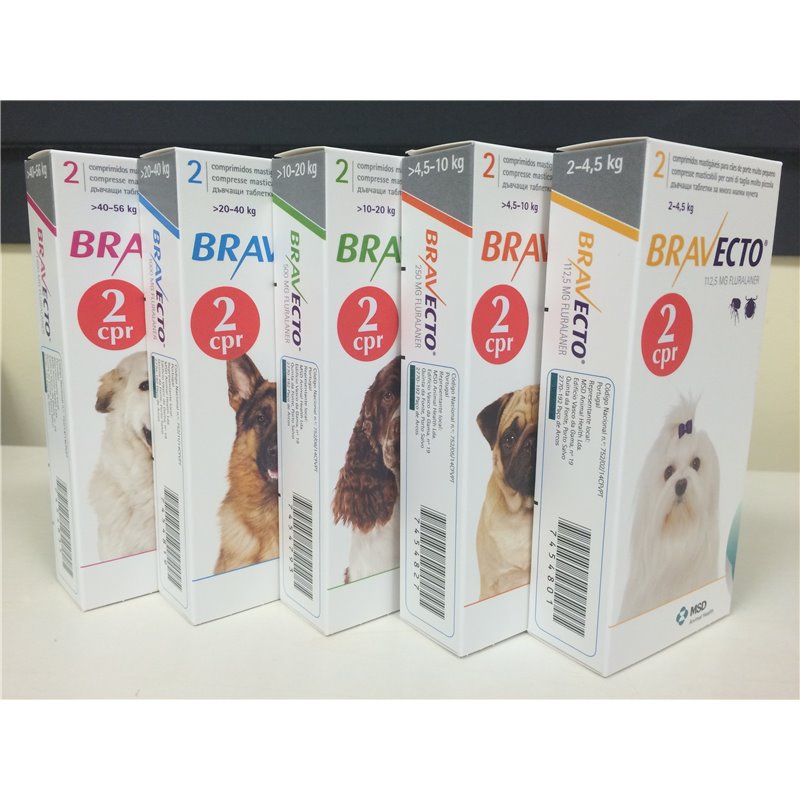 BRAVECTO 2 CPR MAST 1000MG 20 - 40 KG 