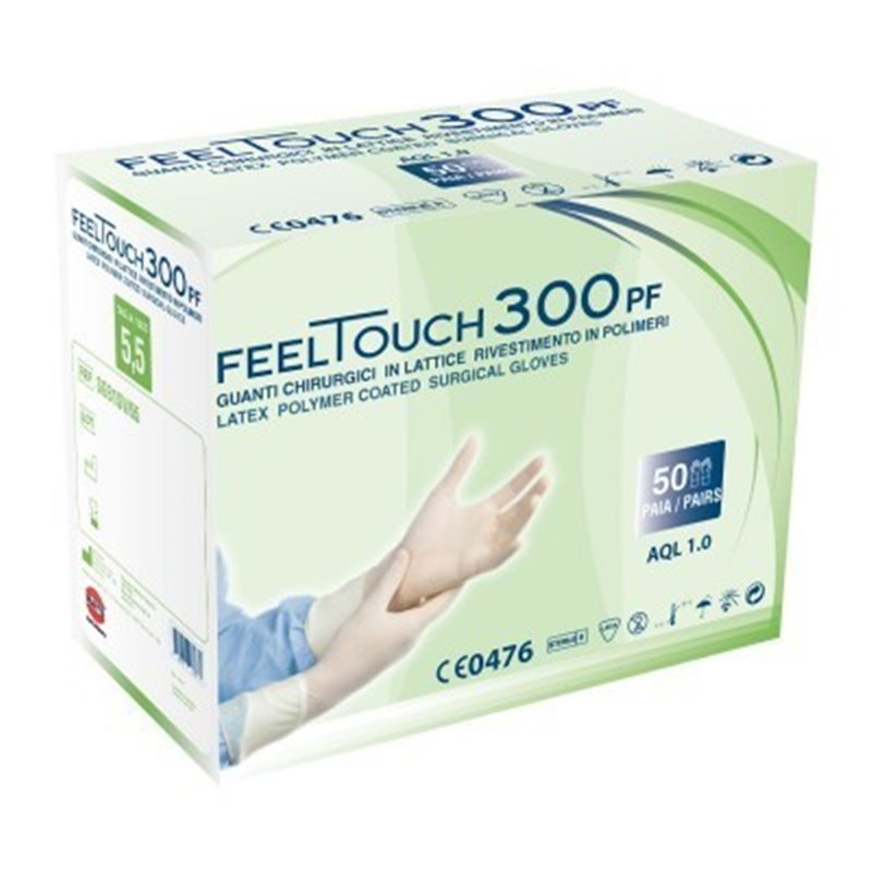 GUANTO FEELTOUCH CHIRUR S/POL TG6.5 50PZ
