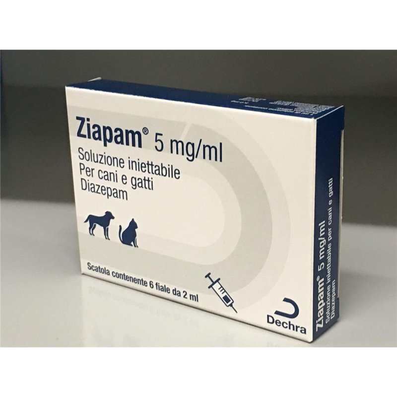 ZIAPAM INIET 6 FL 2ML 5MG/ML