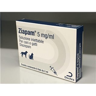 ZIAPAM INIET 6 FL 2ML 5MG/ML