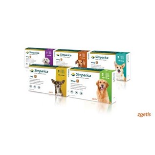 SIMPARICA 10 MG 3 CPR 2,5-5 KG