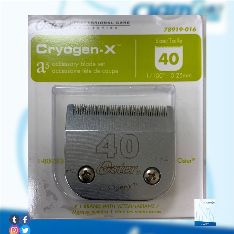 TESTINA OSTER 1/2 VEL. SIZE 40 TESTINA OSTER 1/2 VEL. SIZE 40