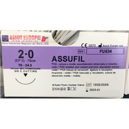 ASSUT - ASSUFIL AGO TRI.24,3MM D.3(2/0) FU534