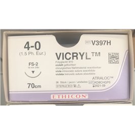 VICRYL EP1.5 USP4/0 3/8 TR 19MM V397H