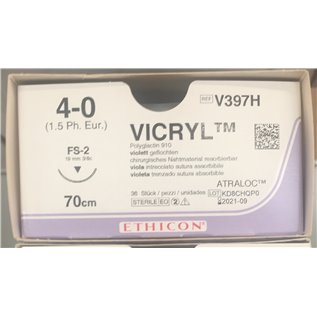 VICRYL EP1.5 USP4/0 3/8 TR 19MM V397H