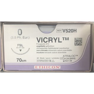 VICRYL EP3.5 USP0 3/8 TR 30MM V520H