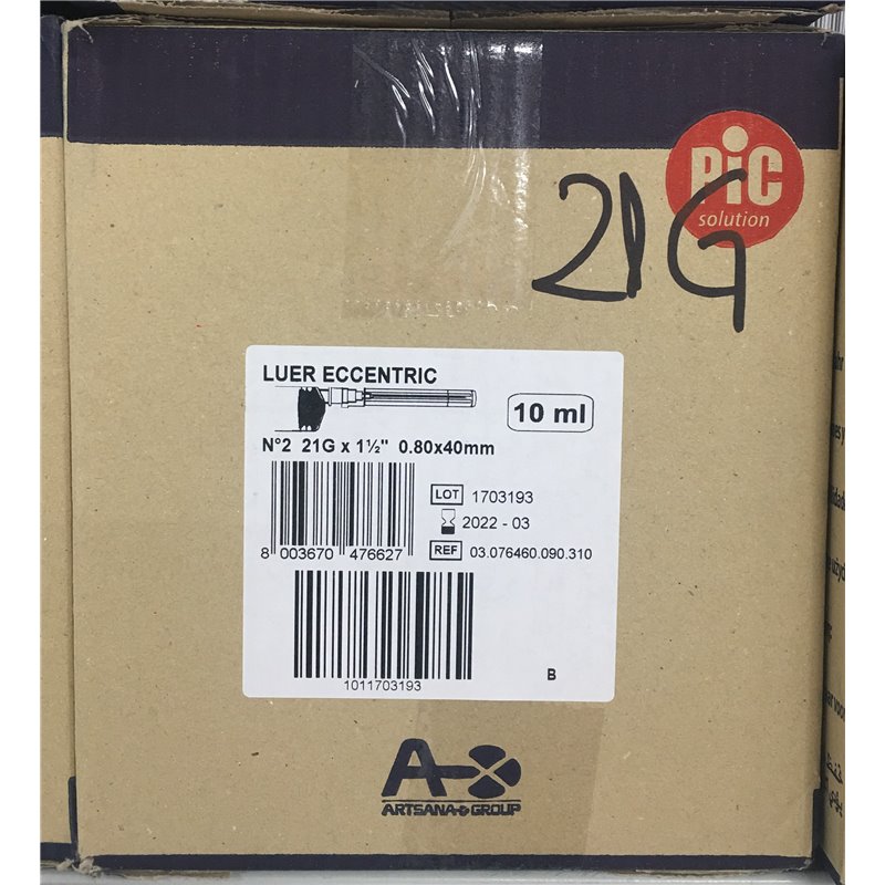 SIRINGA MONO 10ML ECCEN PIC 21G 1PZ