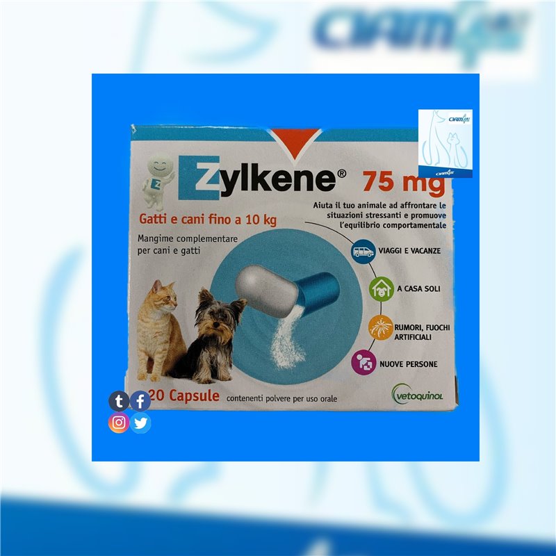 ZYLKENE CANI/GATTI 20 CPS 75 MG