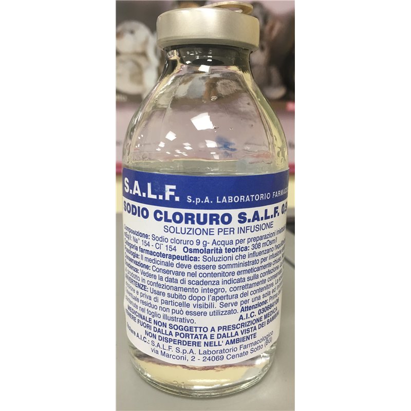 SODIO CLORURO*0,9% FL 100ML SALF