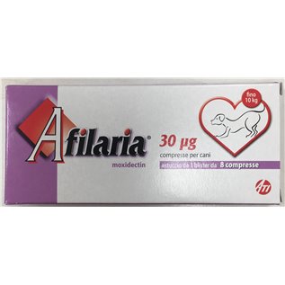AFILARIA 8 CPR 30 MCG FINO A 10 KG