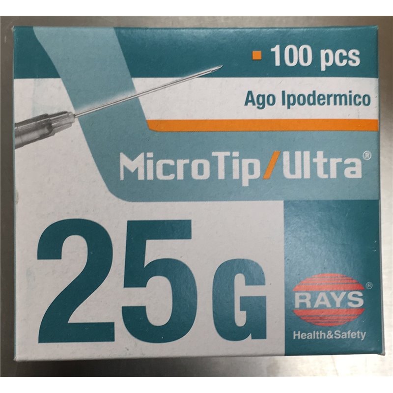 AGO MICROTIP ULTRA G25 25MM 100pz AGO MICROTIP ULTRA G25 25MM 100pz