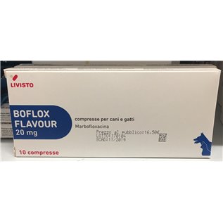 BOFLOX FLAVOUR 10 CPR 20 MG