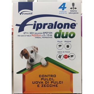 FIPRALONE DUO CANE TP 2/10 KG 4 PIP ARA