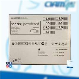 GUANTO CHIRURGICO MERCATOR C/TALCO N. 7