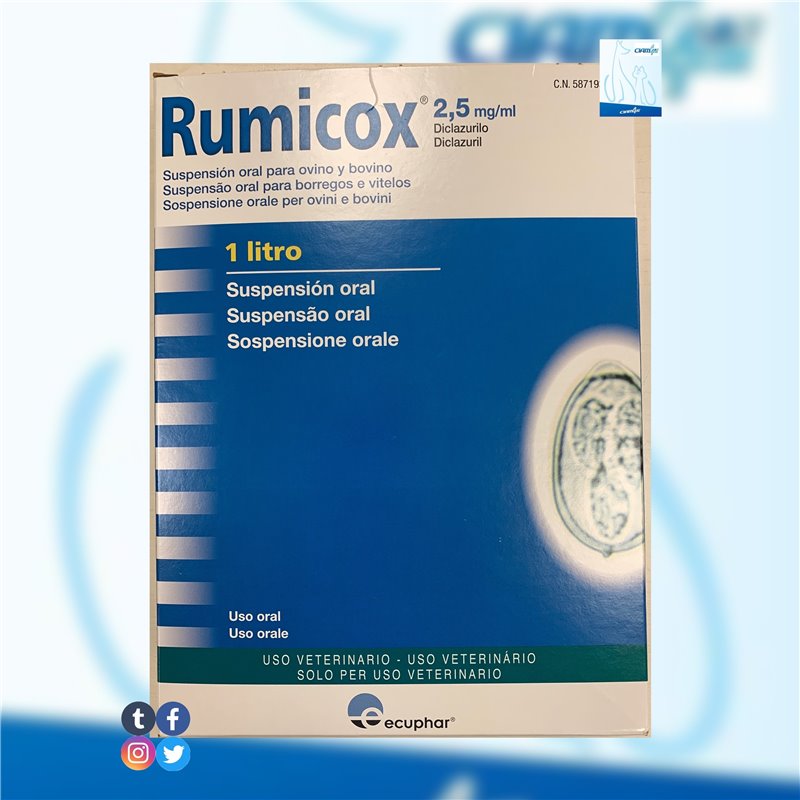 RUMICOX OS SOSP 1 LT 2,5 MG/ML