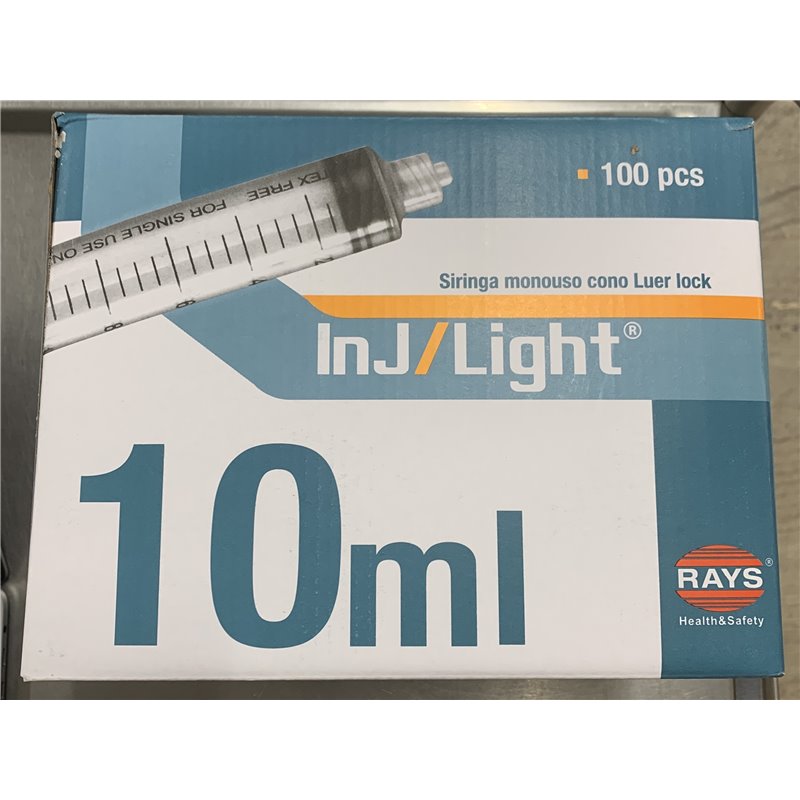 SIRINGA INJ-LIGHT 10ml LL 100PZ NO AGO SIRINGA INJ-LIGHT 10ml LL 100PZ NO AGO