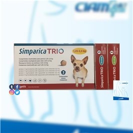 SIMPARICA TRIO 100 MG 3 CPR 10 - 20