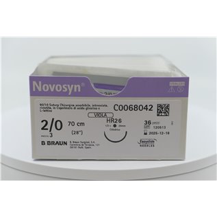 NOVOSYN VIOLA 2/0 (3) 70CM HR26 1PZ