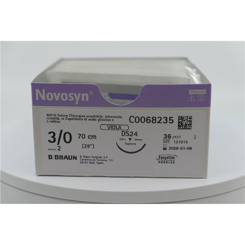 NOVOSYN VIOLA 3/0 (2) 70CM DS24 1PZ