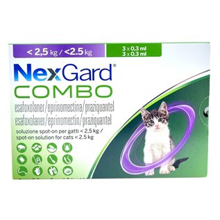 NEXGARD COMBO 0,3 ML 3 APPL - 0,8-2,5 KG