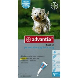 Advantix Spot On per cani da 4 a 10 kg.