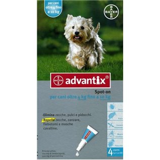 Advantix Spot On per cani da 4 a 10 kg.