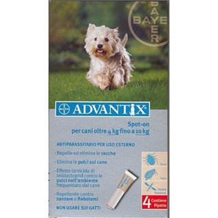 Advantix Spot On per cani da 4 a 10 kg.