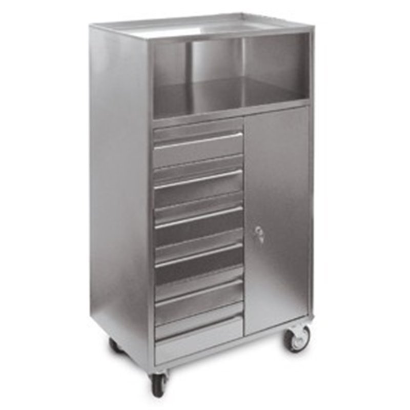 CARRELLO CON CASSETTI INOX 5007 CARRELLO CON CASSETTI INOX 5007