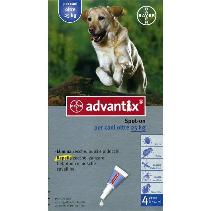 Advantix Spot On per cani oltre 25 kg.