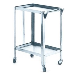 CARRELLO PORTA FERRI INOX 2 PIANI CM 60 x 40 x 80 H