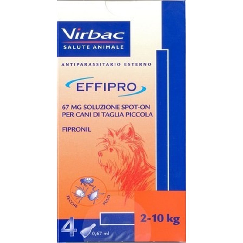 Effipro cane spot-on 67mg 2-10kg 4 PIPPETTE