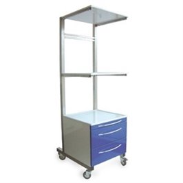 CARRELLO PER ANESTESIA INOX - FOSCHI