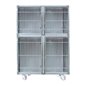 GABBIA DEGENZA INOX - COMPOSIZIONE 3 C2+B2 PIU' CARRELLO