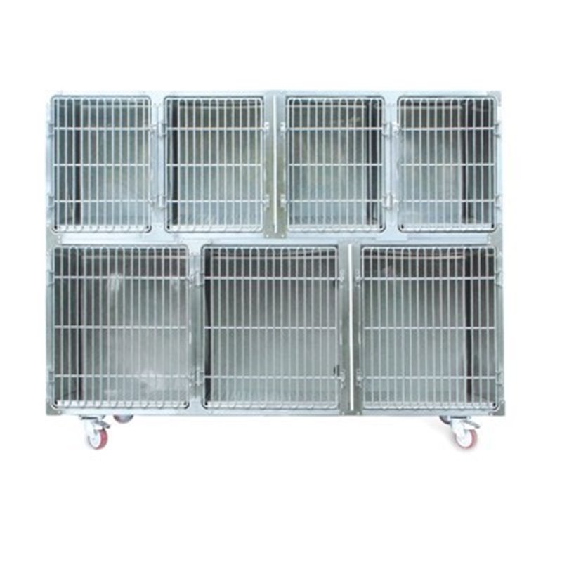 GABBIA DEGENZA INOX - COMPOSIZIONE 4 B1+B2+2XA1+A2 PIU' CARRELLO