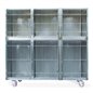 GABBIA DEGENZA INOX - COMPOSIZIONE 8 B1+B2+C1+C2 PIU' CARRELLO