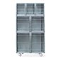 GABBIA DEGENZA INOX - COMPOSIZIONE 9 A3+B2+C2 PIU' CARRELLO