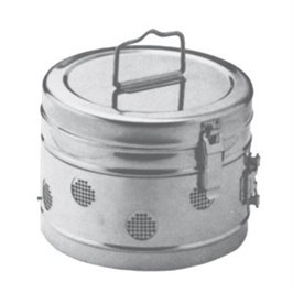 CESTELLO PER STERILIZZAZIONE SCHIMMELBUSCH DIAM 239 MM x 159 MM H. - LINEA STRUMENTI TEDESCHI