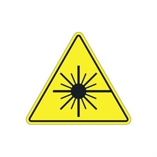 LASER FOSCHI D5-810: ADESIVO PERICOLO RADIAZIONE LASER