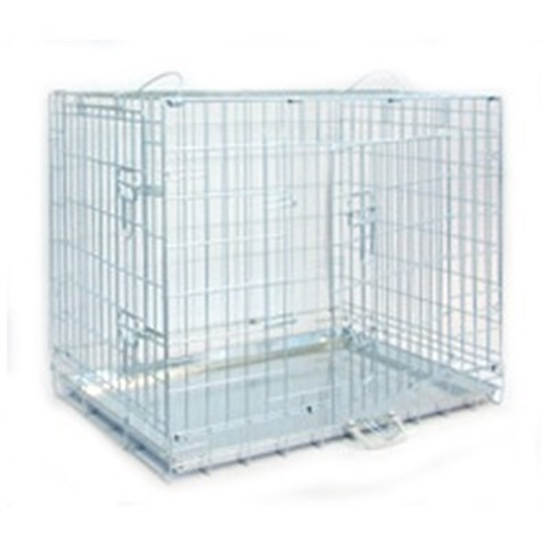 GABBIA TRASPORTABILE PIEGHEVOLE 79 x 56 x 63 CM - 1 PORTA