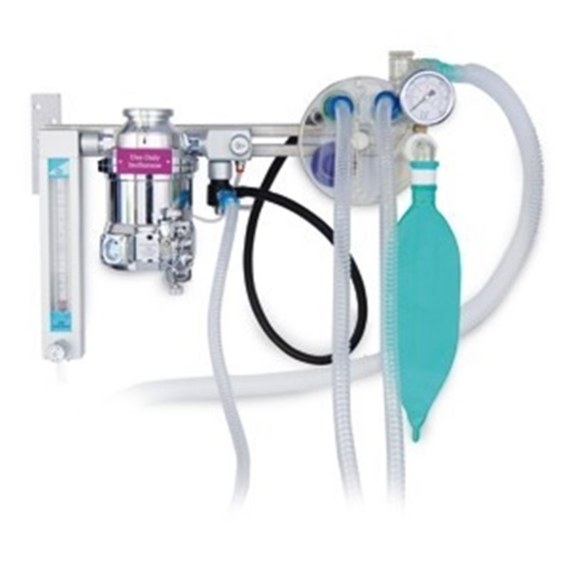 APPARECCHIO ANESTESIA A MURO con circuito aperto/chiuso - Versione PLUS