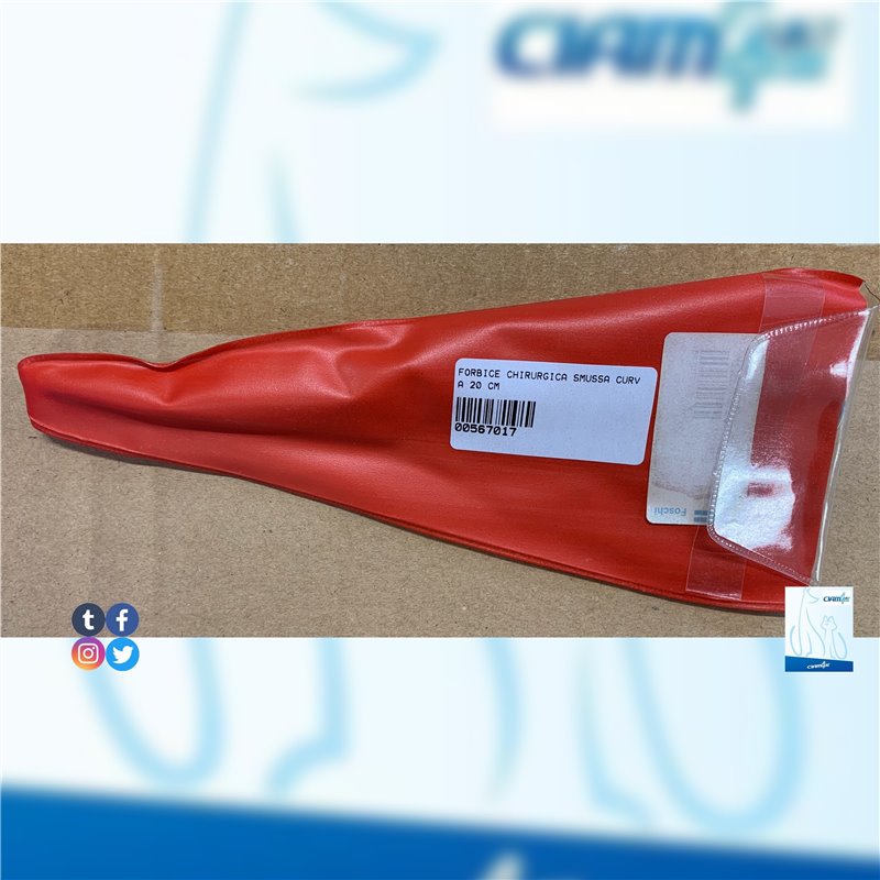 FORBICE CHIRURGICA SMUSSA CURVA 20 CM - FOSCHI