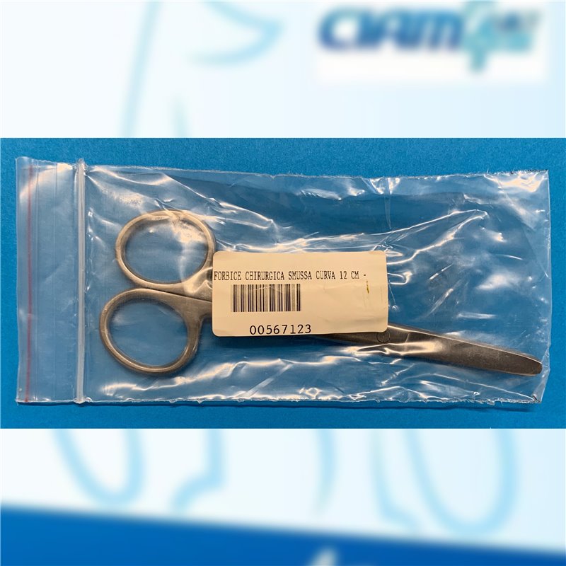 FORBICE CHIRURGICA SMUSSA CURVA 12 CM - FOSCHI